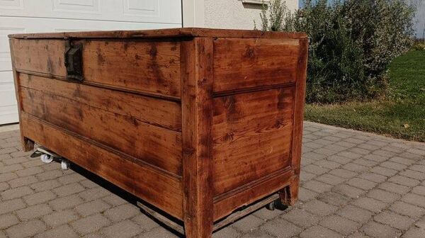 Coffre ancien - Art populaire Savoyard