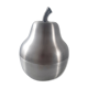 Vintage pear ice bucket in brushed aluminum 60s 70s italy