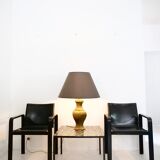 Neoclassical brass lamp large format design italy