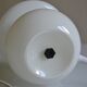 mushroom night light opal glass white Italy 80's 1980