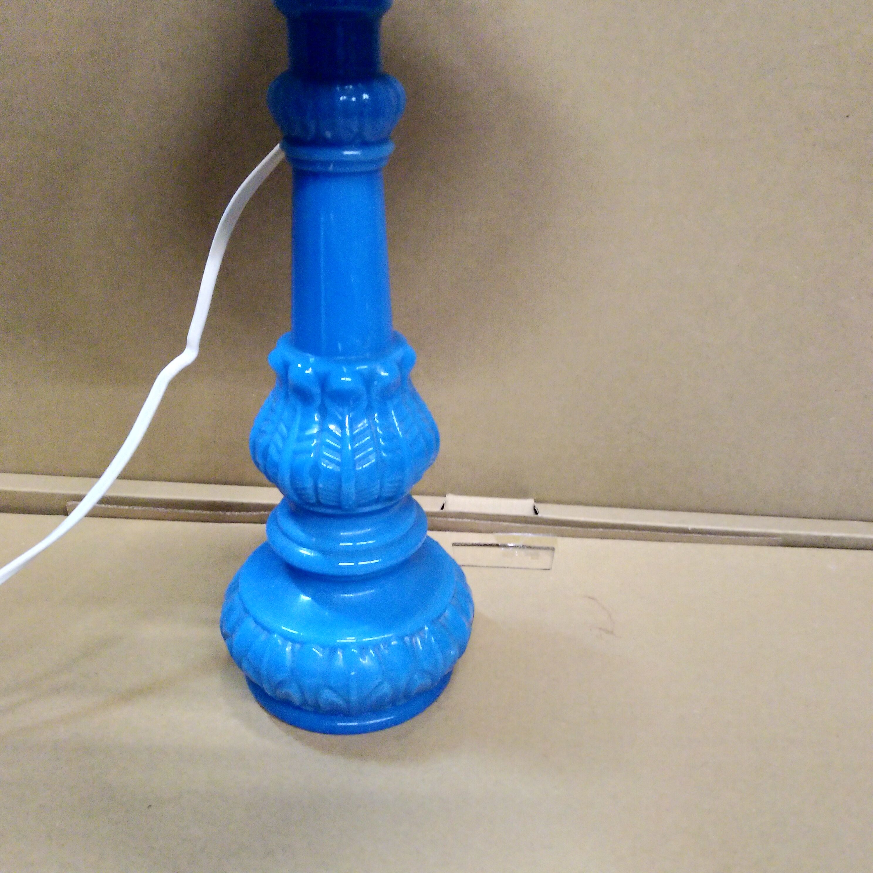 Blue opaline lamp 1960