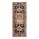 Vintage Turkish Oushak handmade wool cotton tan runner rug 114x285