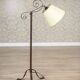Metal Floor Lamp with Adjustable Head, Early 20th Century