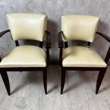 Pair of bridge armchairs