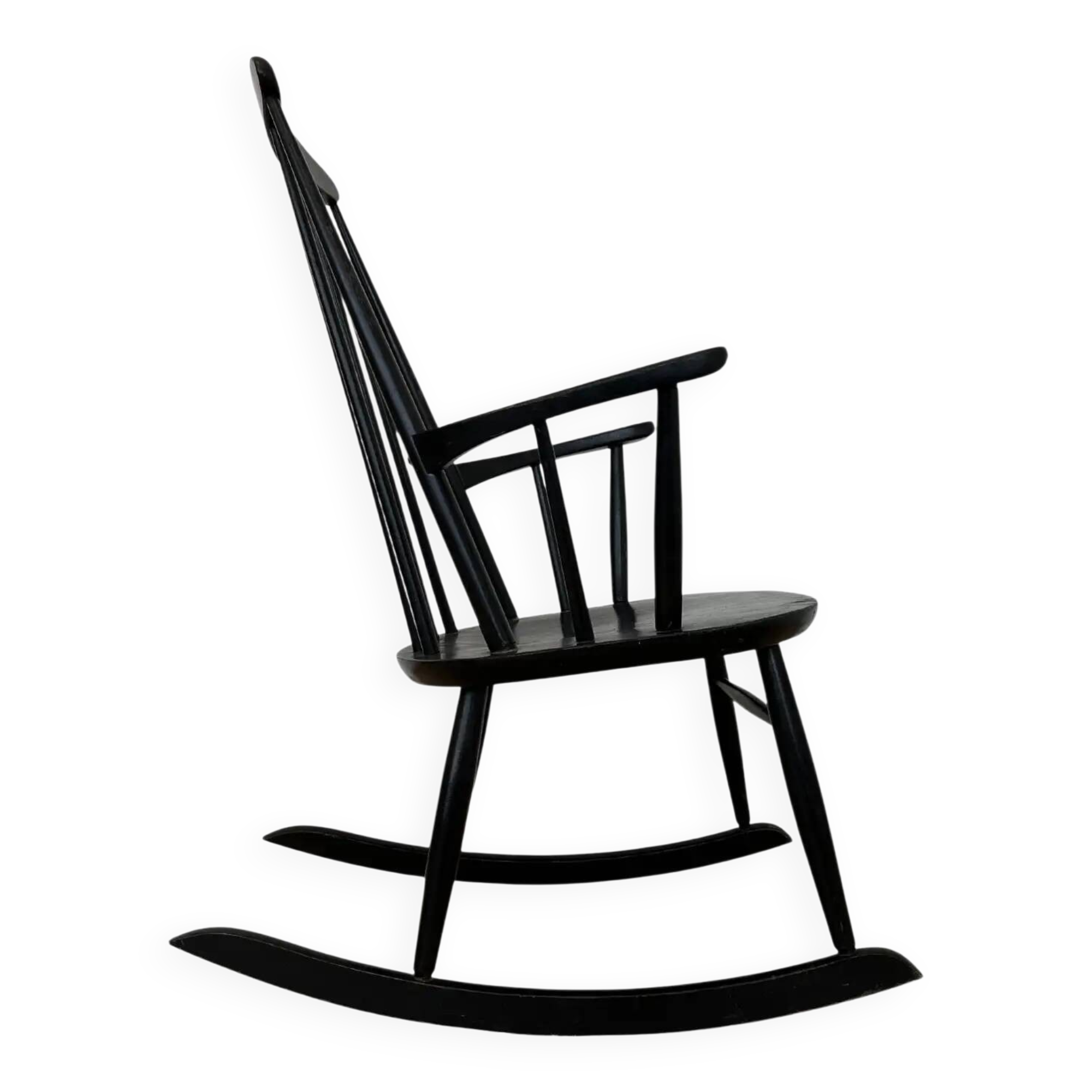 Midcentury rocking chair designed by Ilmari Tapiovaara, Finland, 1960s