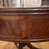 Antique round wooden console