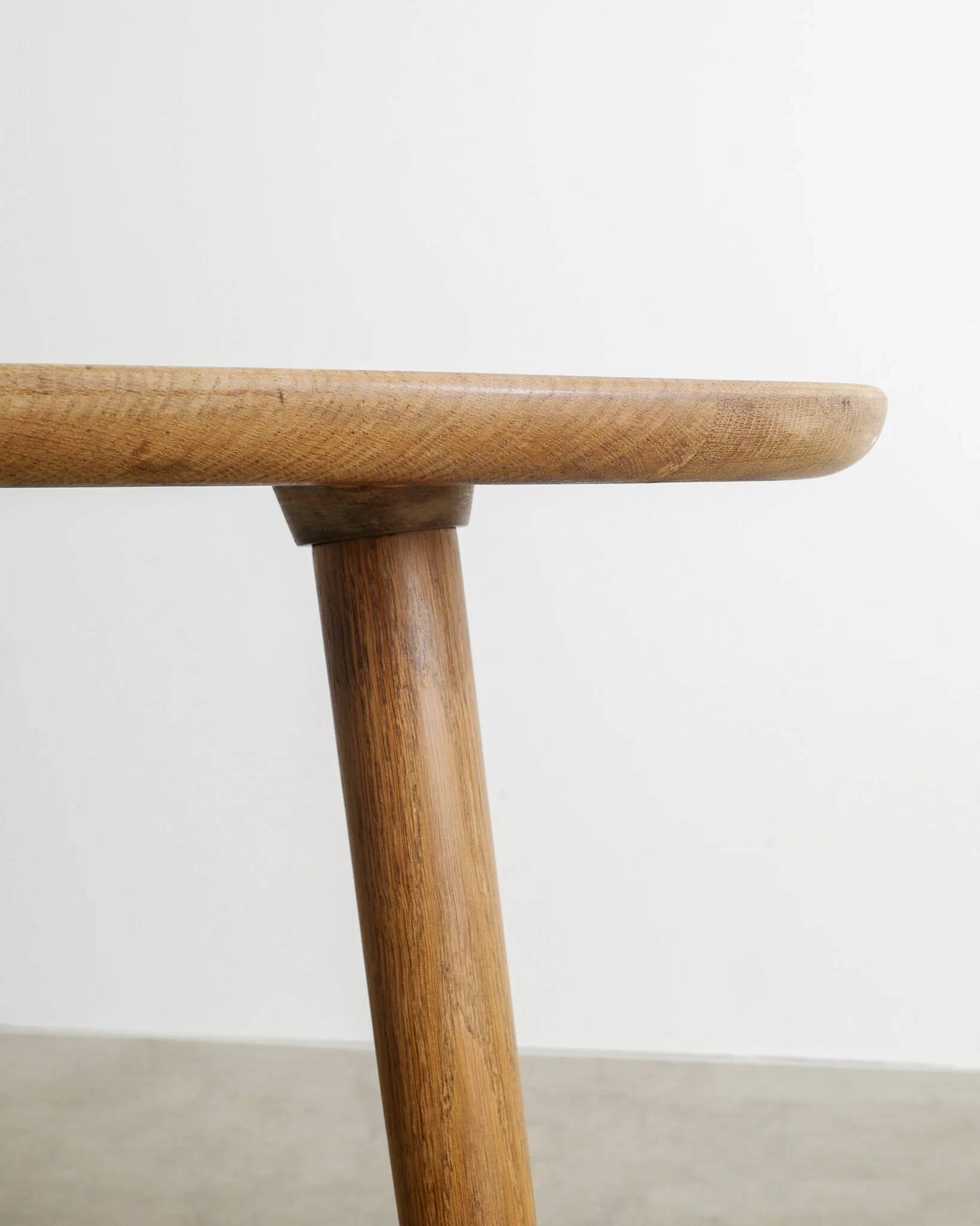 Danish Mid Century Free Form Shaped Oak Table, 1960s