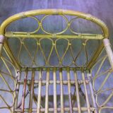 Rattan crib 1960s