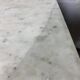 Set of two bistro tables in marble and wrought iron