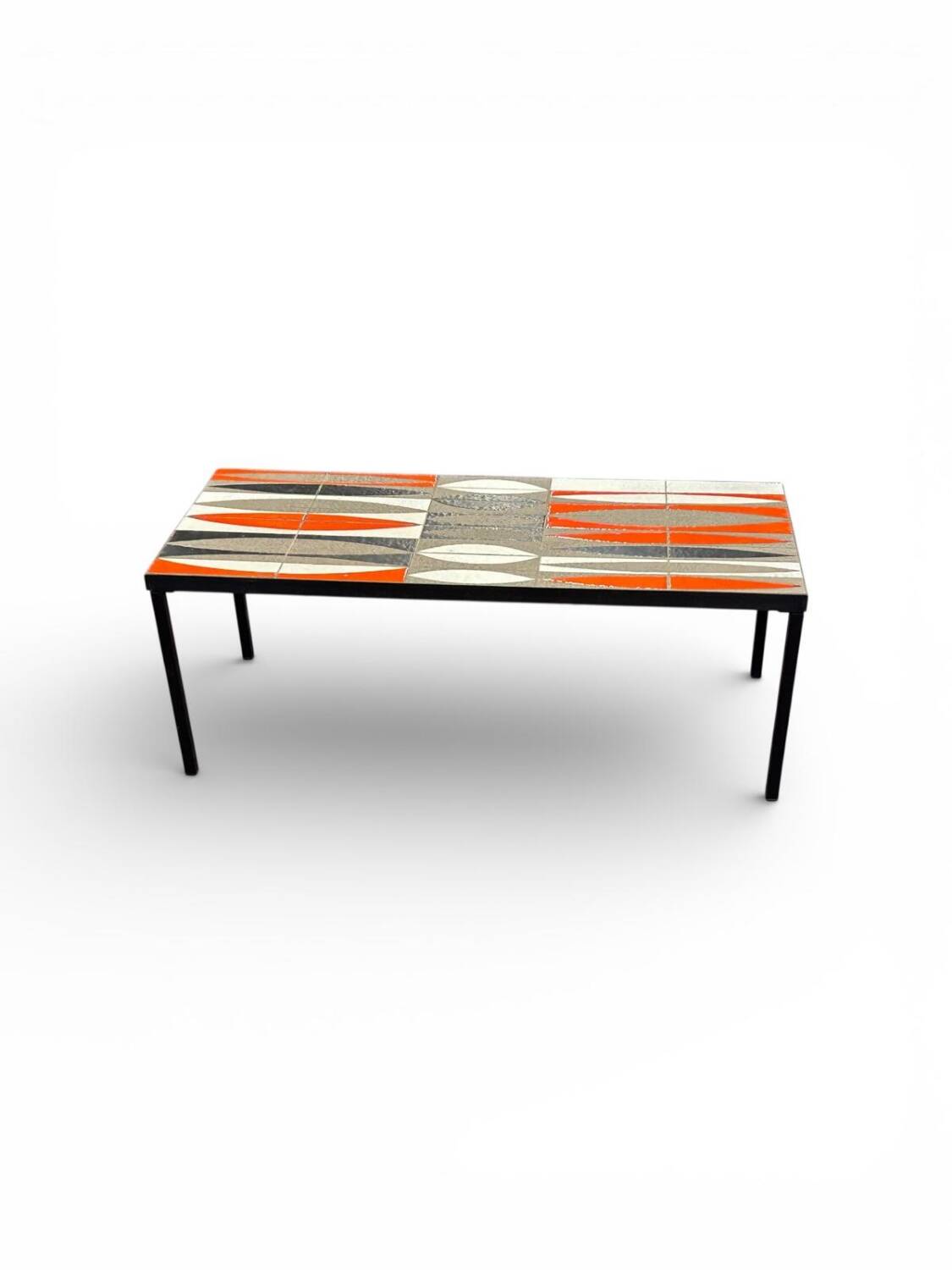 Roger capron shuttle coffee table, vallauris, france, 1960s.
