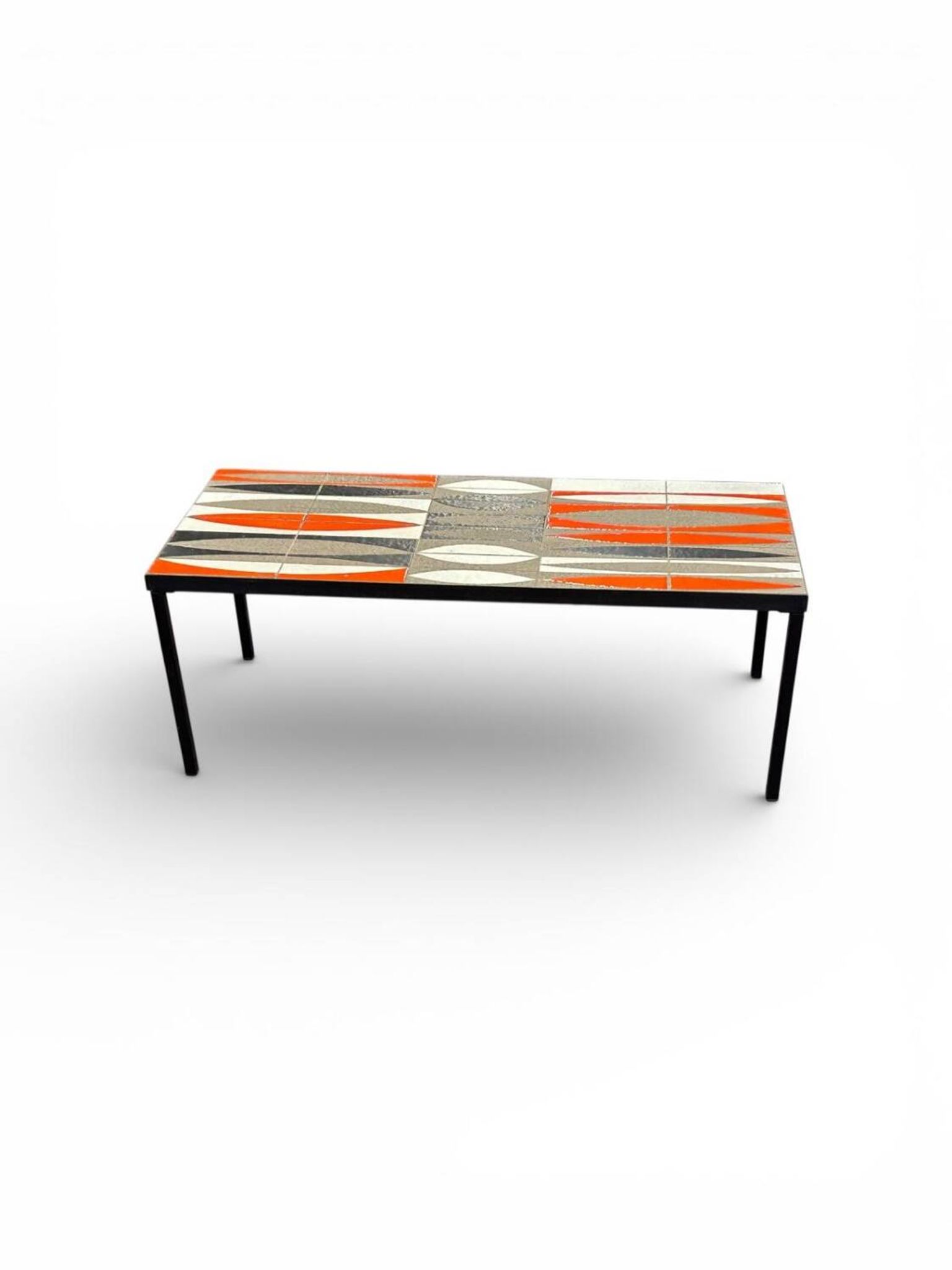 Table basse navettes de roger capron vallauris france années 1960