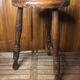 Tabouret de traite tripode style charles dudouyt bois vintage #a582