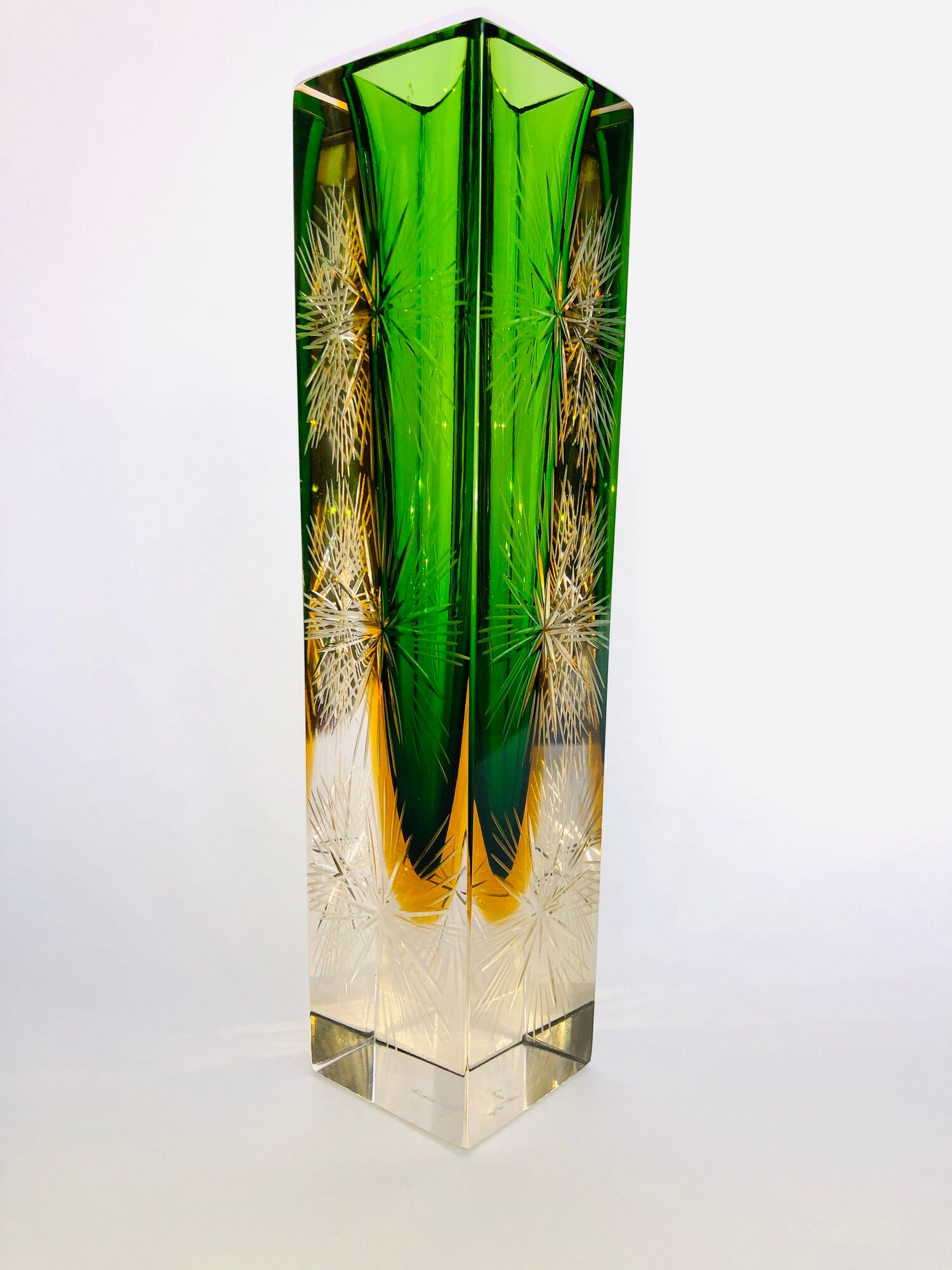 Vase Sommerso Murano design Luigi Mandruzzato, 60s