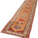 Handmade one-of-a-kind oriental beige runner rug 87 cm x 360 cm