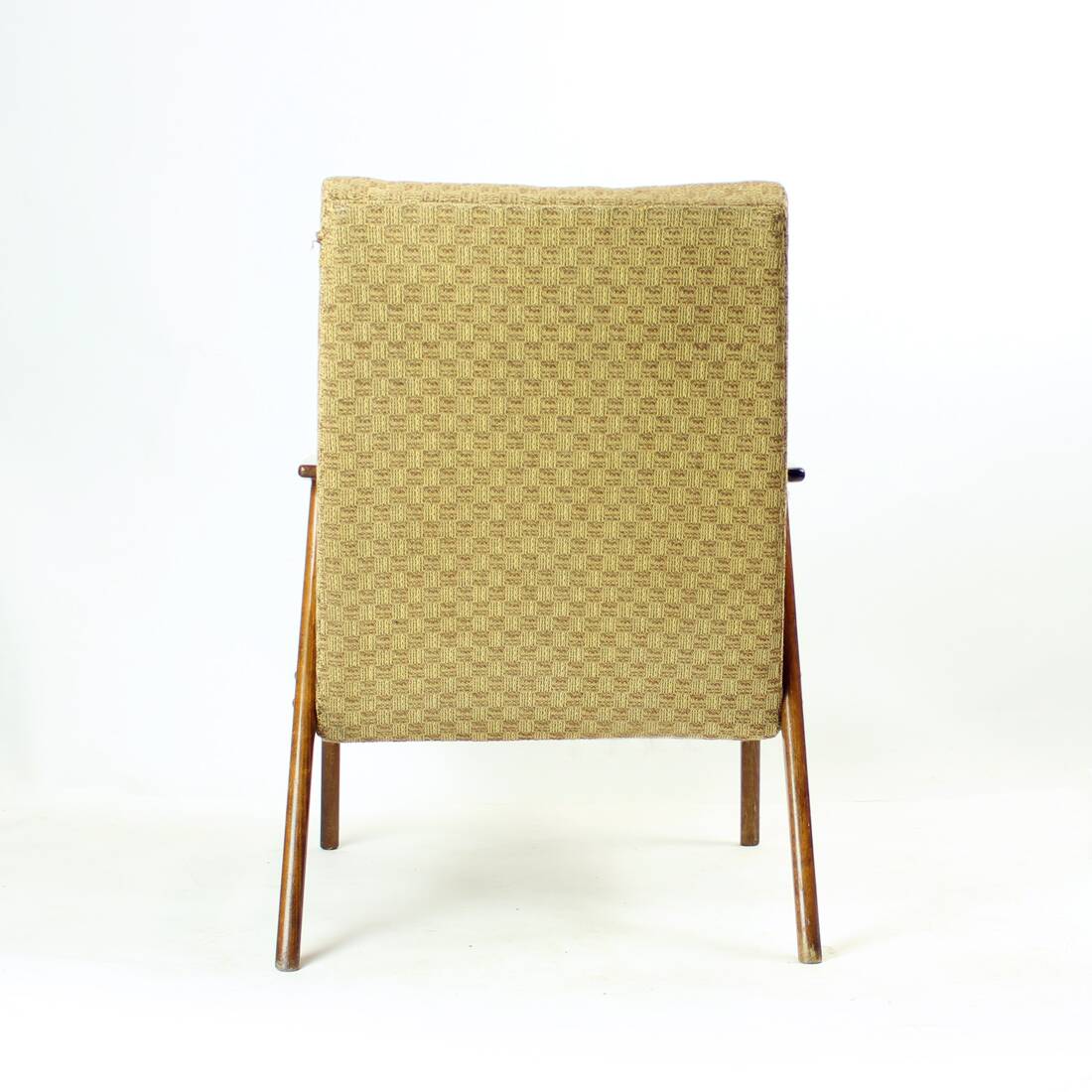 Midcentury Easy Chair In Oak, Czechoslovakia 1960s
