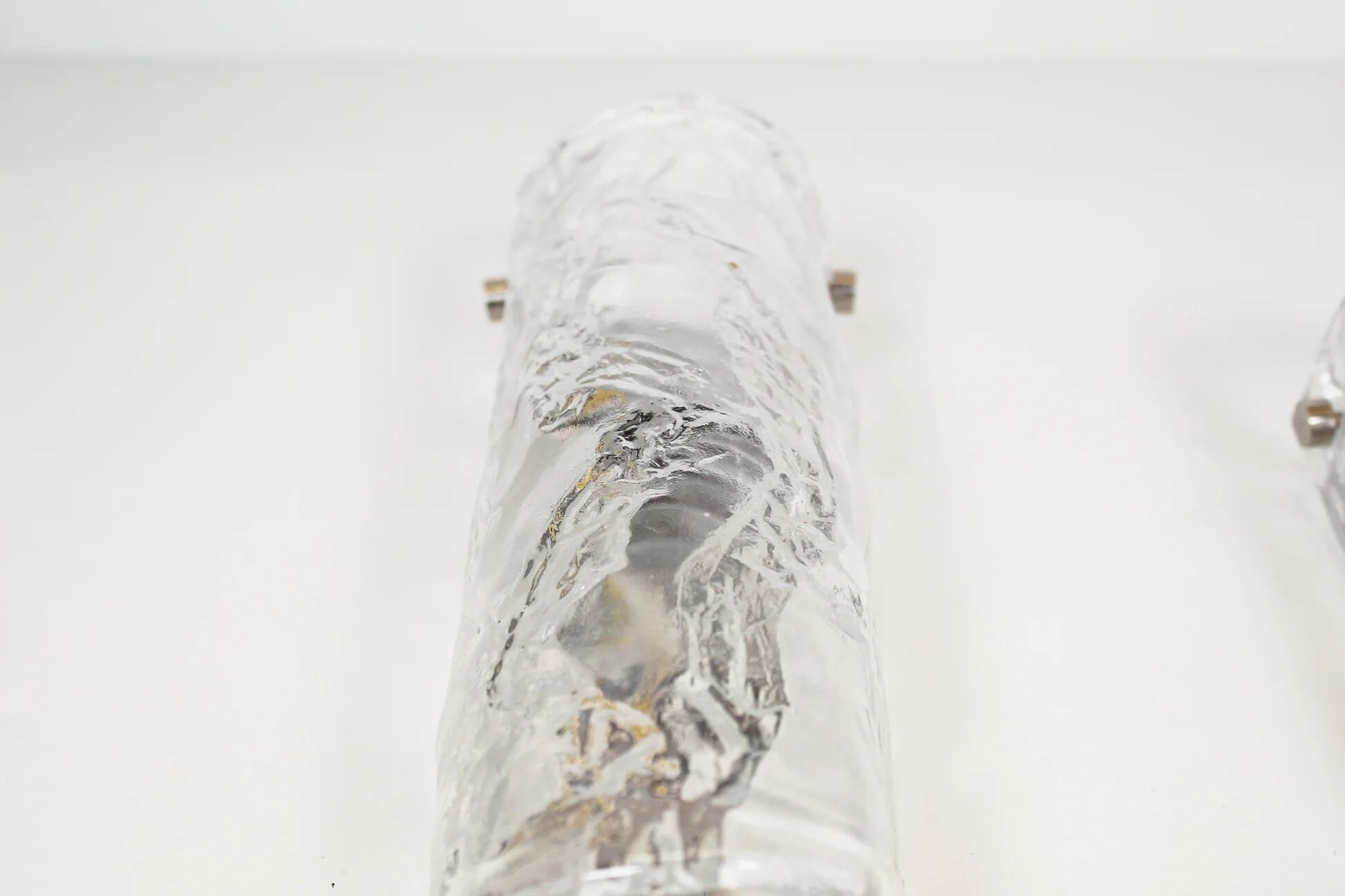 Pair of medium size 1970's Murano glass wall lamps by AV Mazzega