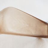 Orange smoked glass vase