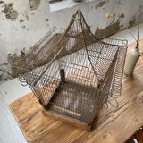 Vintage gold metal cage
