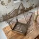 Vintage gold metal cage