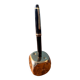 Pen holder, die-shaped brass paperweight