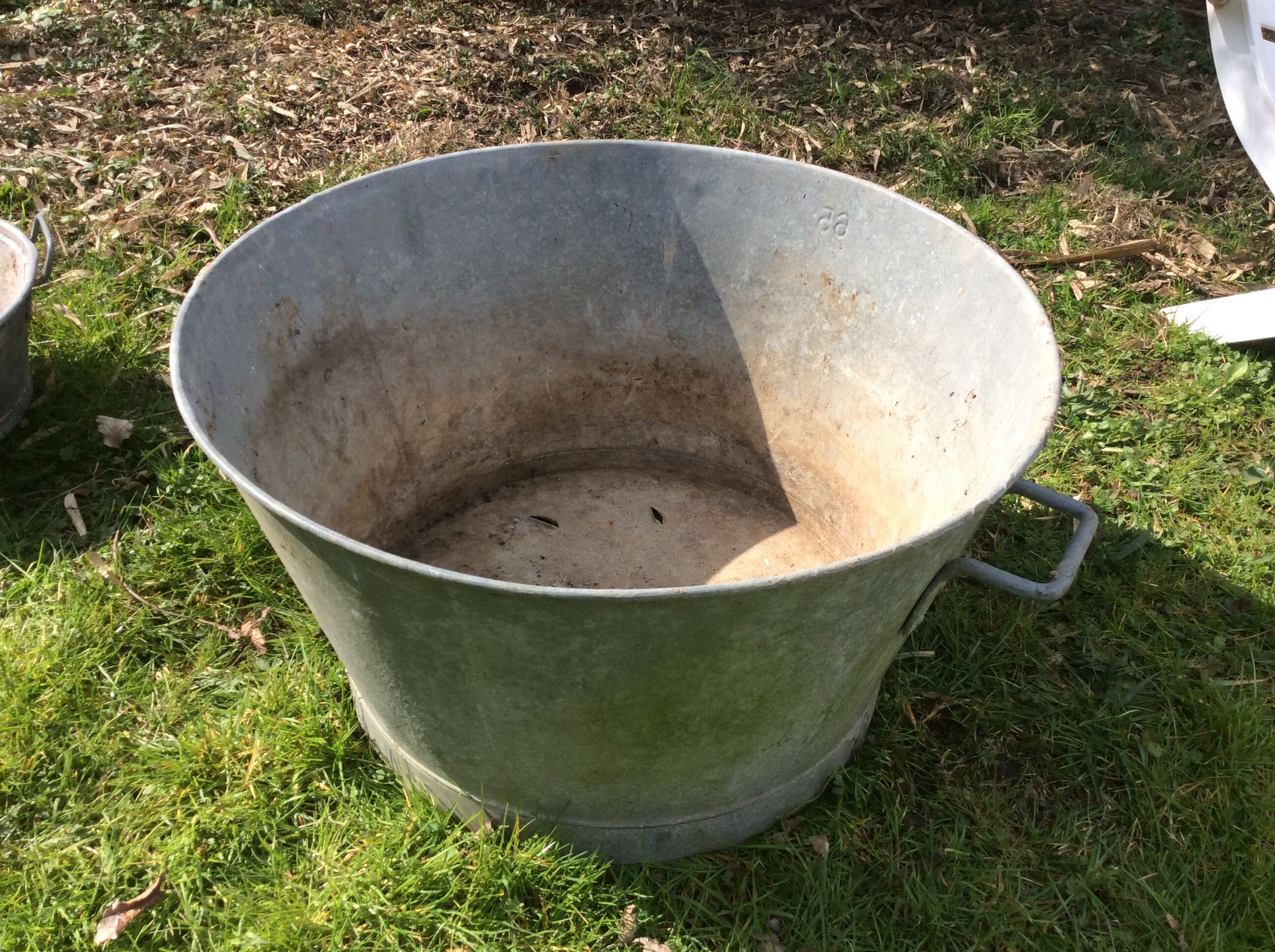 Deco zinc basin garden 66 centimeters