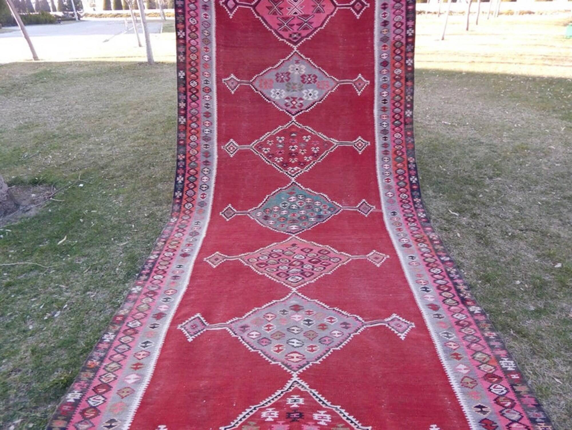Tapis turc vintage fait main
