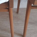 Paire de fauteuil pieds compas années 50.