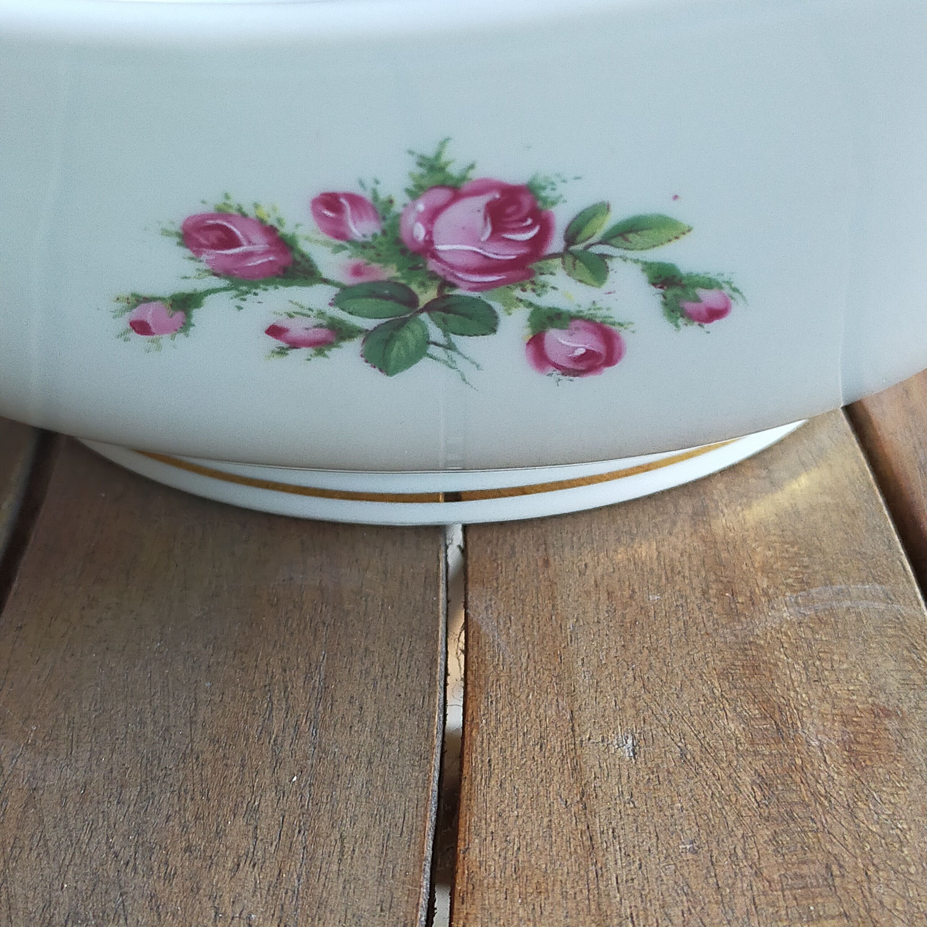 Ribes Limoges porcelain salad bowl
