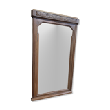 Art Deco mirror in restored walnut
