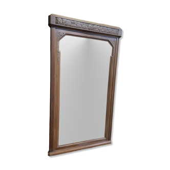 Art Deco mirror in restored walnut