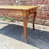 Farmhouse table with drawer and extension