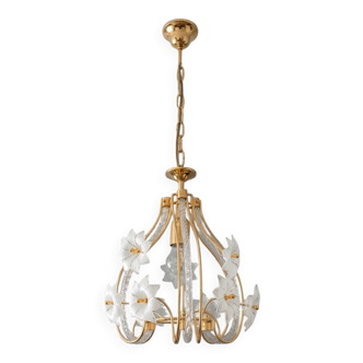 Lampadario vintage in vetro di Murano – "Bocciolo di Fiore" - Altezza