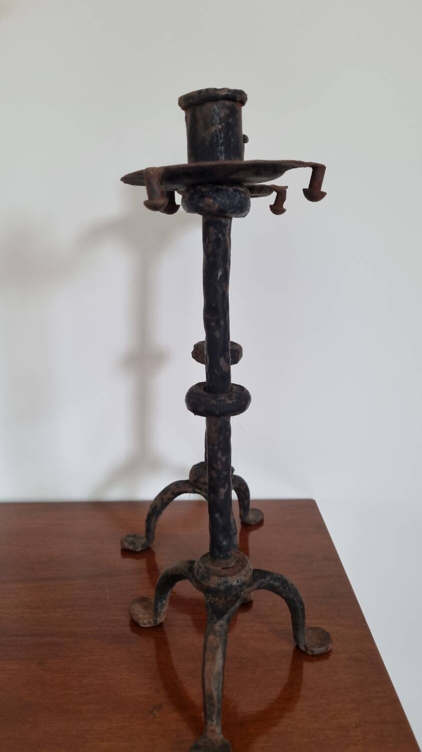Pair of brutalist candlesticks