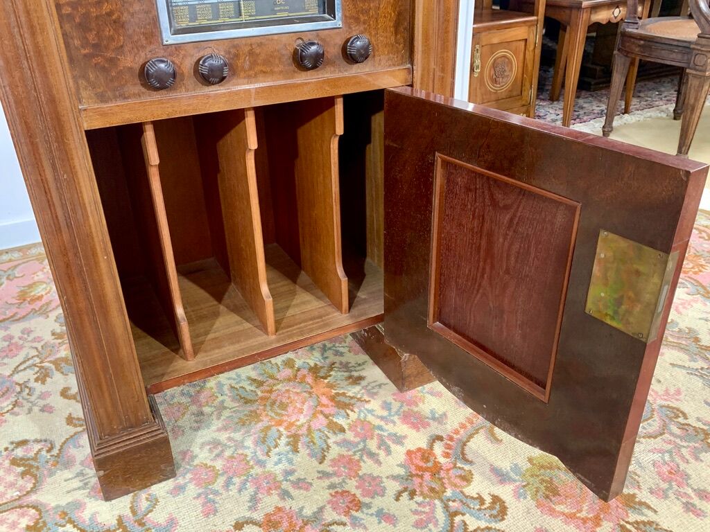 Radio Furniture and Record Player Art Deco era