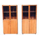 Torcello Series Display Cabinet Set by Afra & Tobia Scarpa for Stildomus, Italy, 1980s, Set of 2