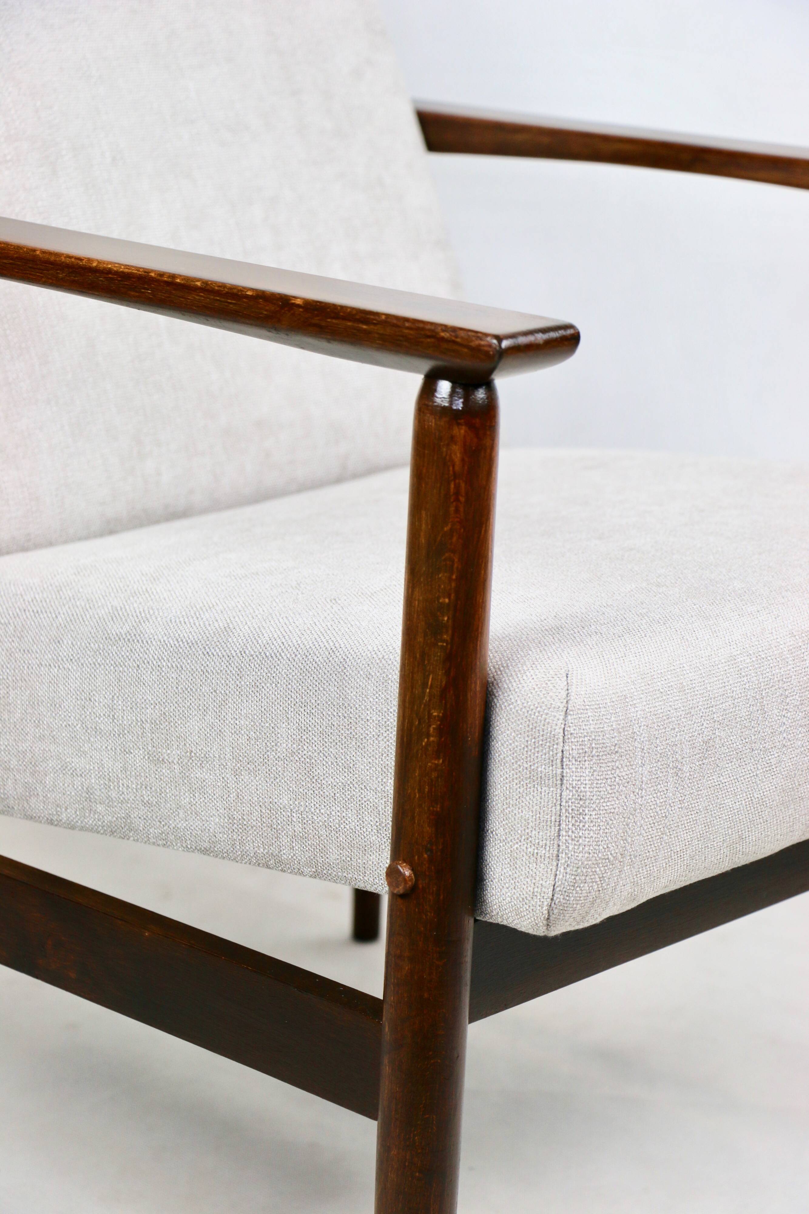 Vintage Light Grey Easy Chair, 1970s