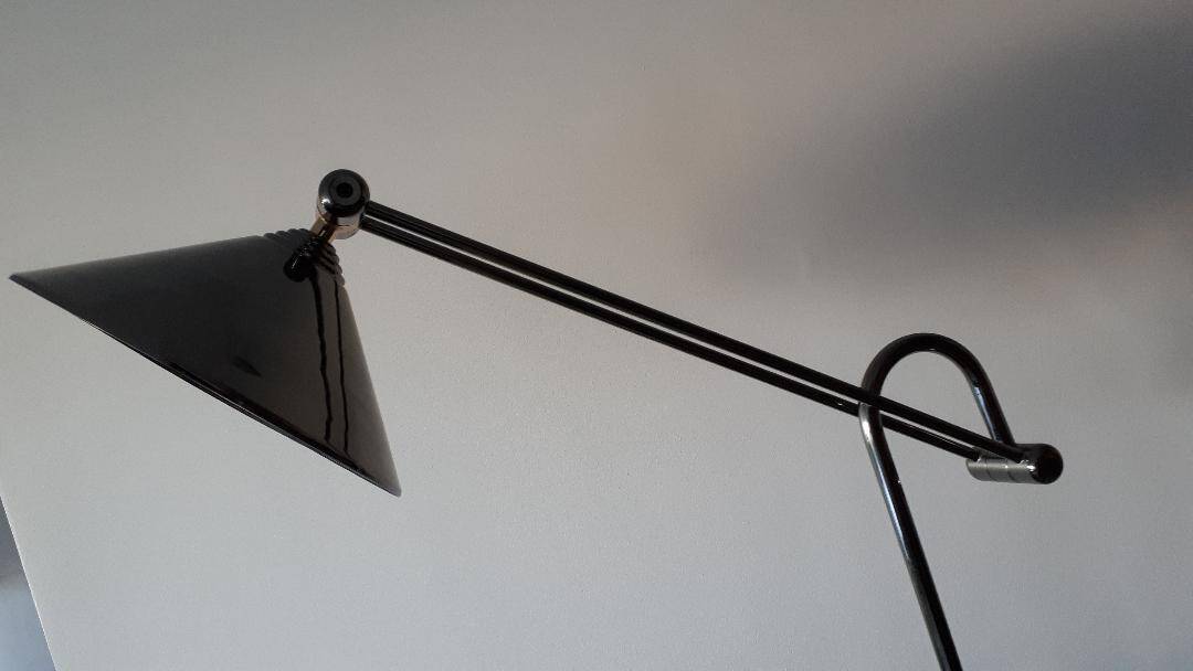 Large vintage adjustable floor lamp 1980