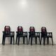 Set of 4 chairs by Pierre Paulin for STAMP France.