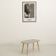 Table basse format scquircle gris clair (80x45cm)