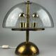 Lampe de table des années 60 des années 70 par Doria Leuchten Allemagne laiton de verre Space Age