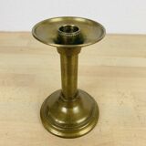 Vintage golden brass candle holder