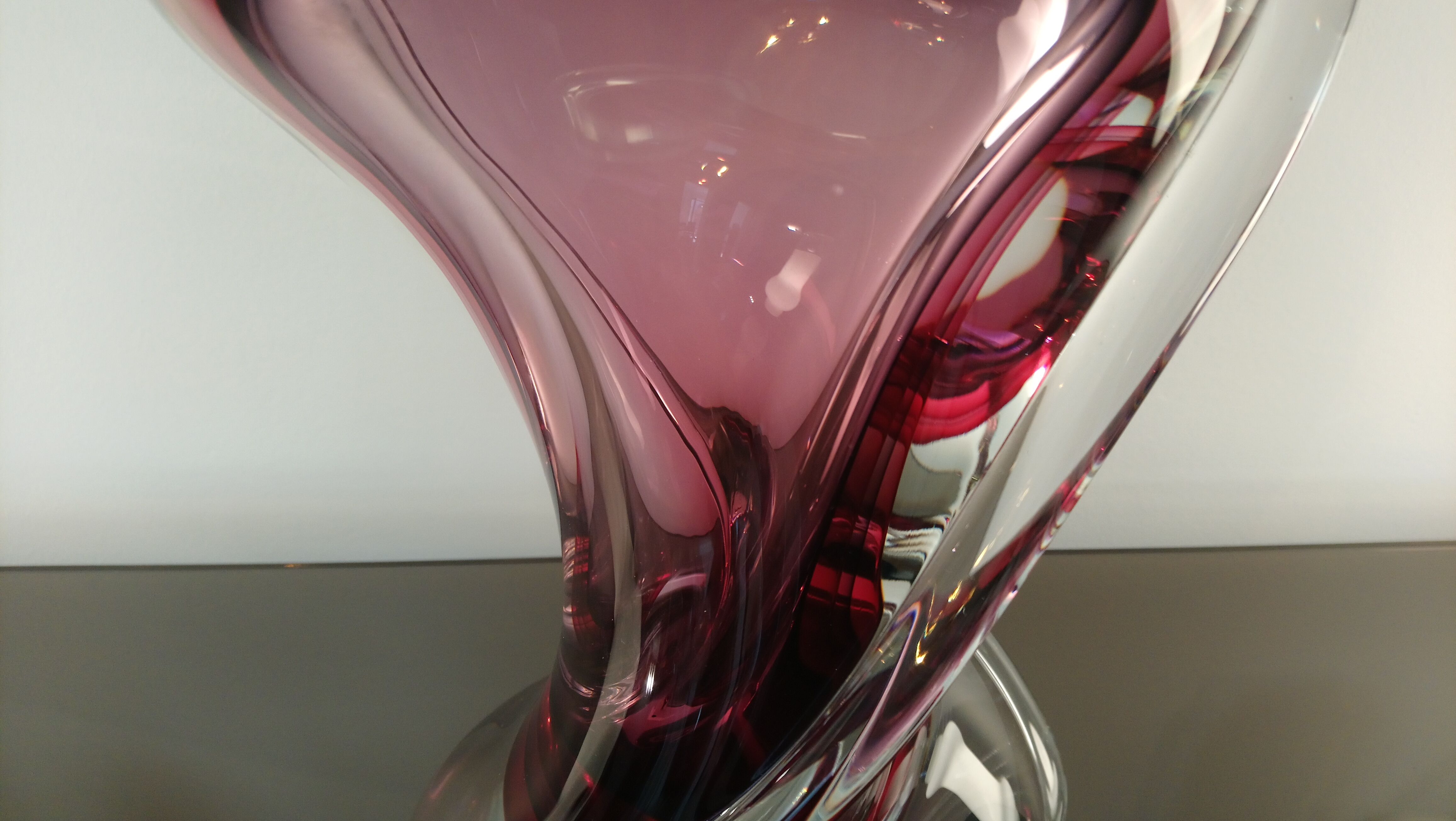 Imposing Murano of Walter FURLAN for 60s Bisanzio glass vase