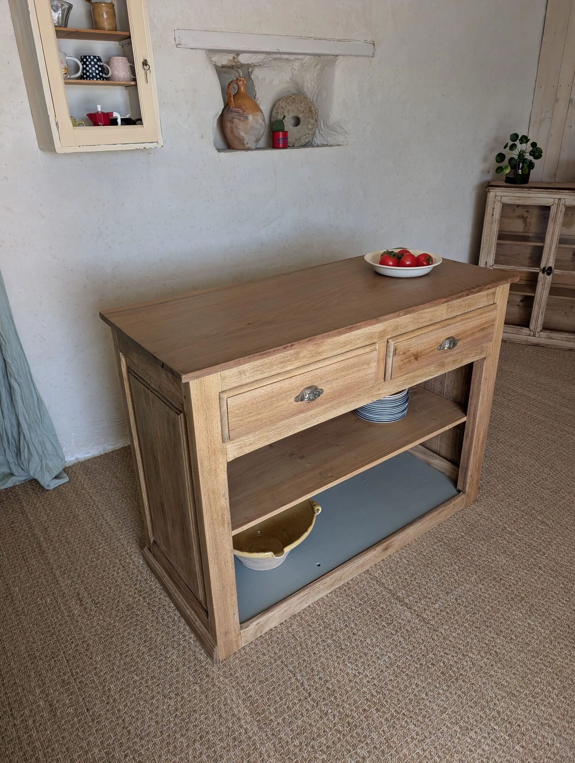 Old oak trade counter - Kitchen counter