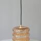 Vintage pendant lamp molded glass 60/70s