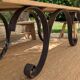 Table set, stools and benches