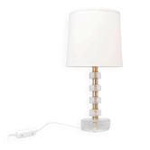 Lampe de table en cristal Orrefors et laiton pour Vitrika