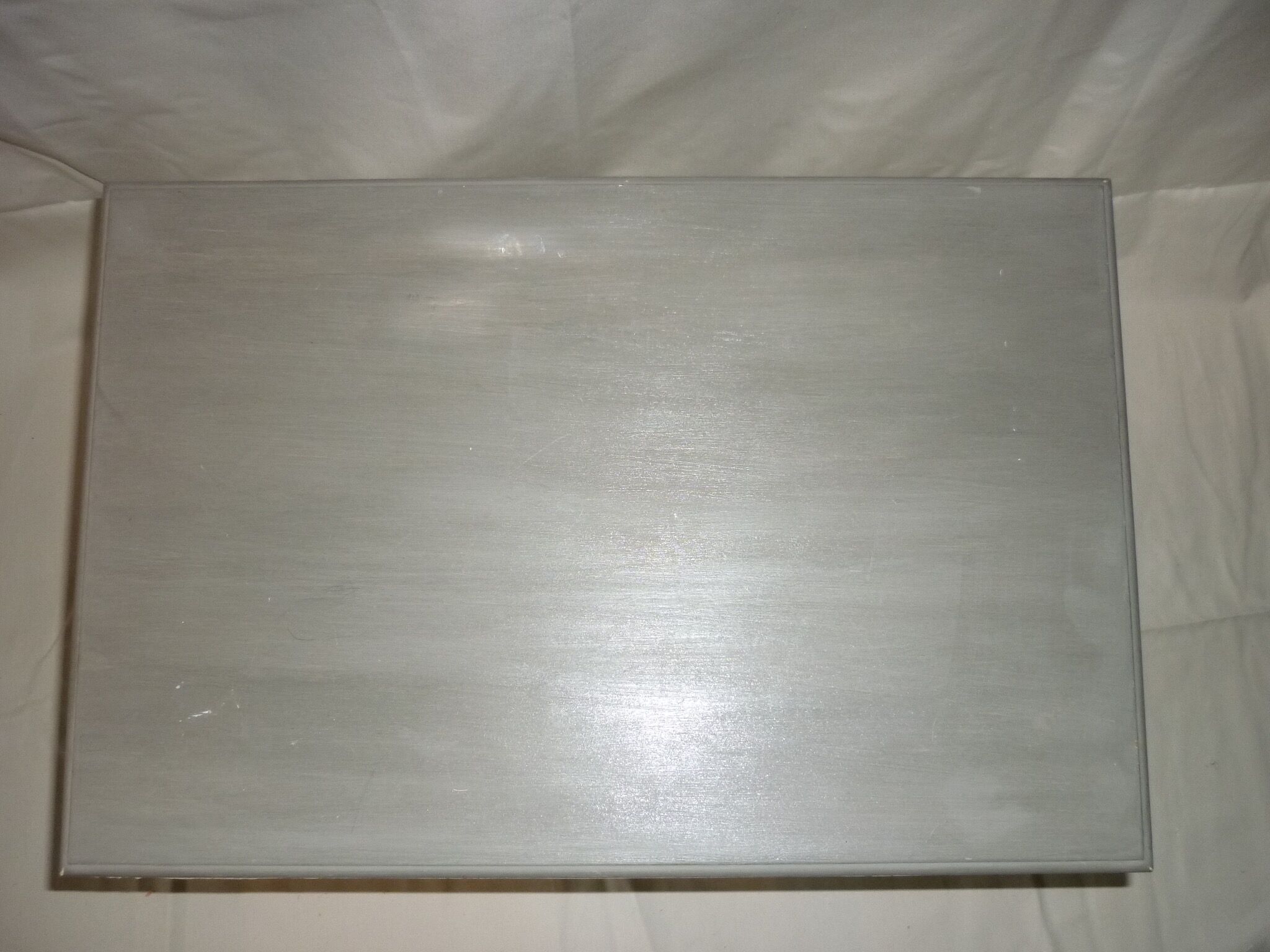 Grey painted wooden table