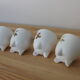 Lot de 4 coquetiers tripodes