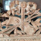 Old mirror wood decoration knot partition