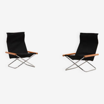 Set of 2 ny chairs by takeshi nii, 1950s japan.